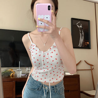 ruffle floral camisole top