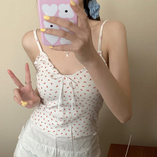 ruffle floral camisole top