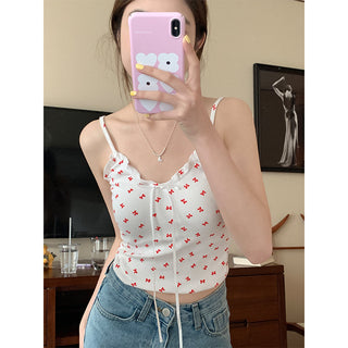 ruffle floral camisole top