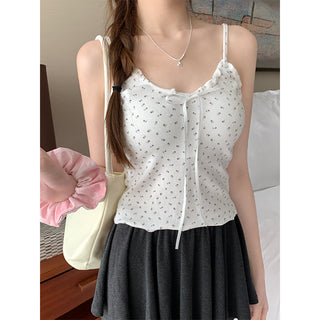 ruffle floral camisole top