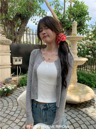 sticky twist cardigan coat
