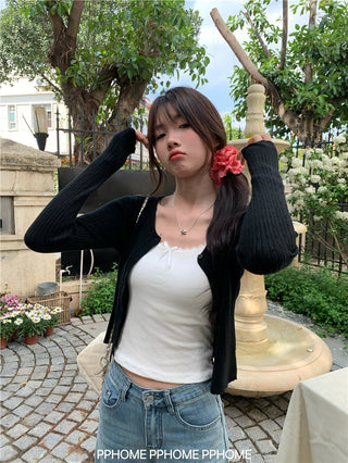 sticky twist cardigan coat