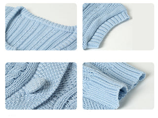 square twist cardigan top
