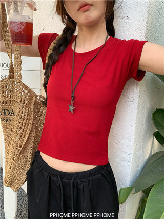 retro flounced sleeve top