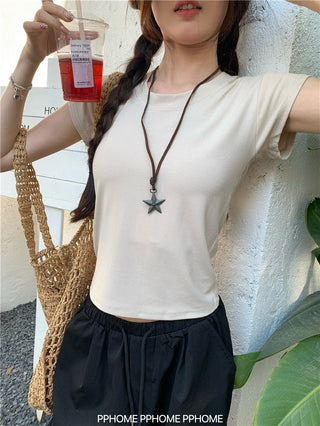 retro flounced sleeve top