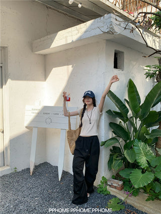 retro flounced sleeve top