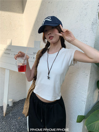 retro flounced sleeve top