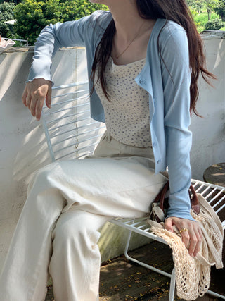 navel ruffle sun shirt