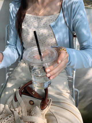 navel ruffle sun shirt