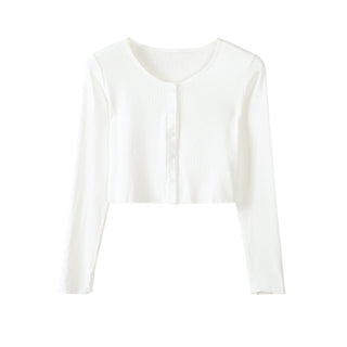 navel ruffle sun shirt
