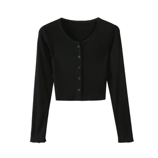 navel ruffle sun shirt