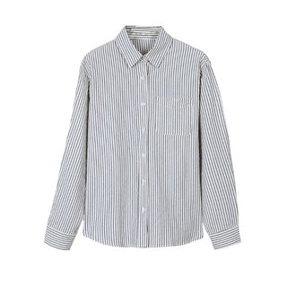 striped cream shirt top