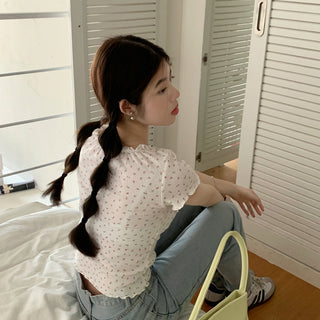 pleated lace-up tee top