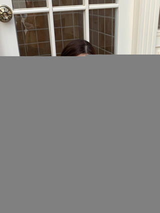 pleated lace-up tee top