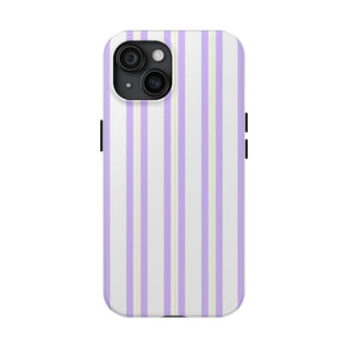 Purple and Yellow Striped iPhone Case