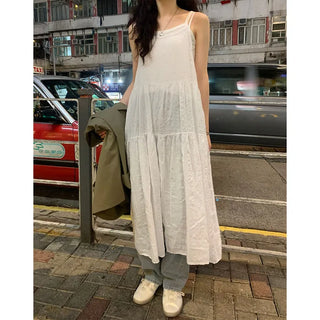 Washed wide denim pants