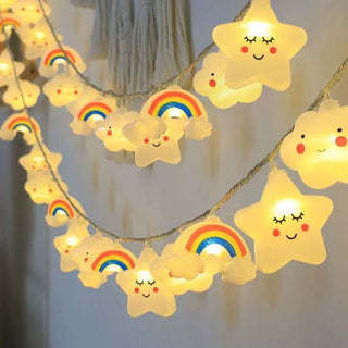 Rainbow Star LED String Lights