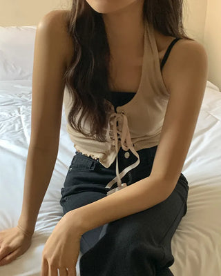 Span Square Layered Basic Sleeveless