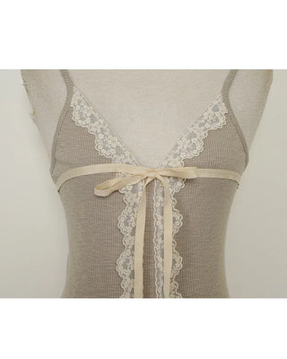 Lace Ribbon Camisole Top