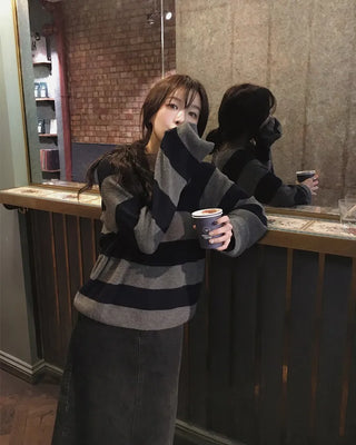 Cashmere striped knit