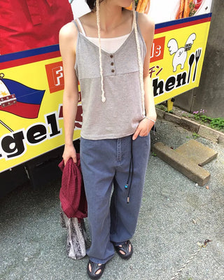 Summer straight wide pants