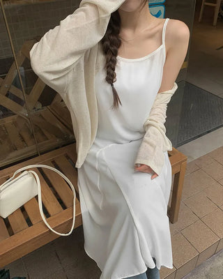 See-through camisole dress