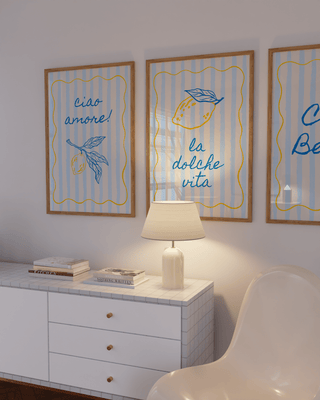 Ciao Bella Italian Wall Art Set