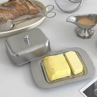 Stainless Steel French Butter Dish
