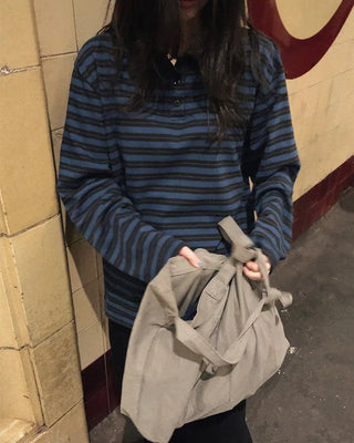Striped rugby shirt