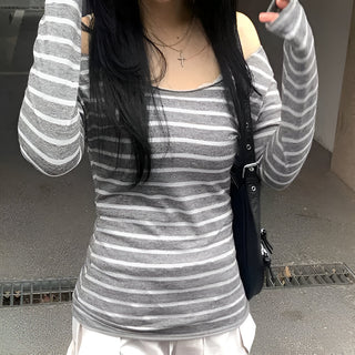 Grunge Striped Long Sleeve