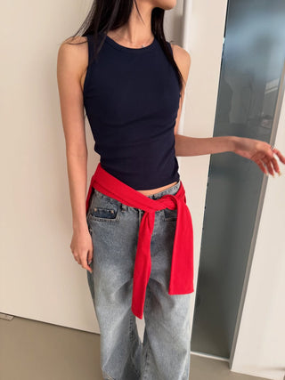 Colored ribbed basic tank top, spandex mango tank top, summer sleeveless t-shirt