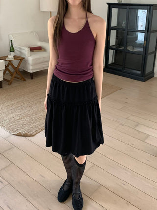 Halter layered modal tank top inner sleeveless basic sleeveless t-shirt