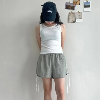 Lace Track Shorts Nylon Line Shorts