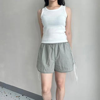 Lace Track Shorts Nylon Line Shorts