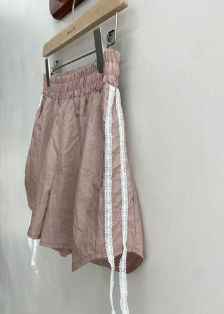 Lace Track Shorts Nylon Line Shorts