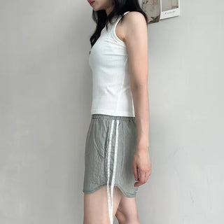 Lace Track Shorts Nylon Line Shorts