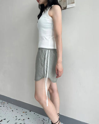 Lace Track Shorts Nylon Line Shorts