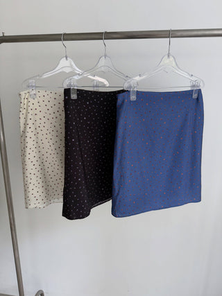Chiffon floral miniskirt, small flower skirt