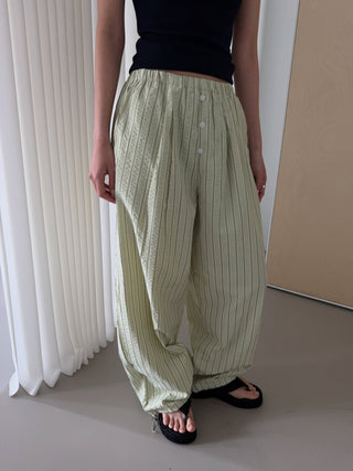 Seersucker Striped Jogger Pants Striped Pajama Pants