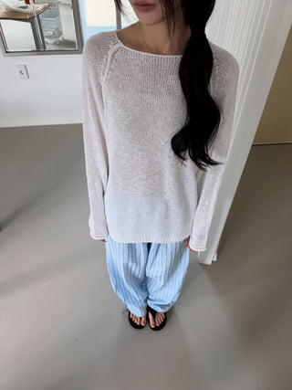 Seersucker Striped Jogger Pants Striped Pajama Pants