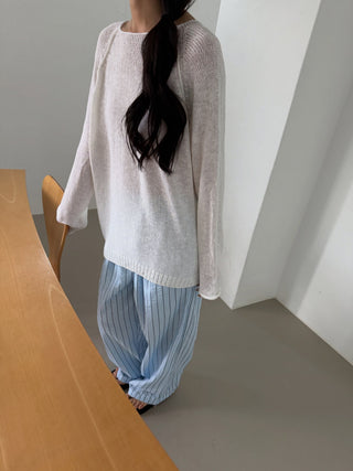 Seersucker Striped Jogger Pants Striped Pajama Pants