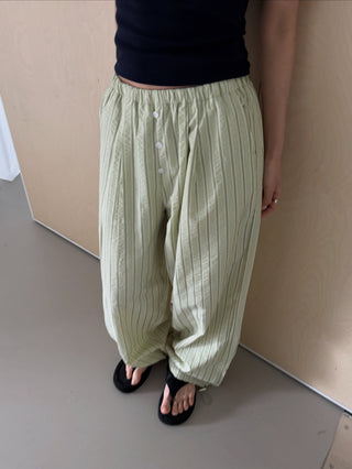 Seersucker Striped Jogger Pants Striped Pajama Pants