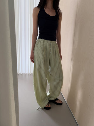 Seersucker Striped Jogger Pants Striped Pajama Pants