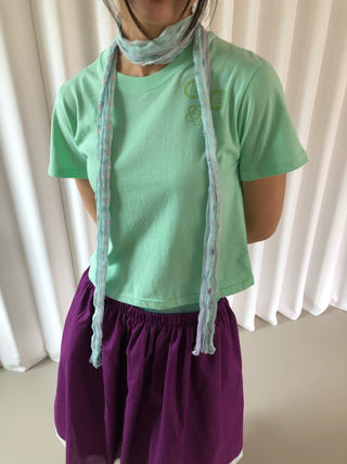 Button Print Color T-shirt Summer Short Sleeve