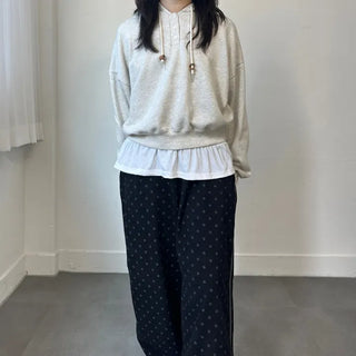 Corduroy Dot Track Pants, Polka Dot Corduroy Pants, Sweatpants