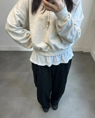 Corduroy Dot Track Pants, Polka Dot Corduroy Pants, Sweatpants