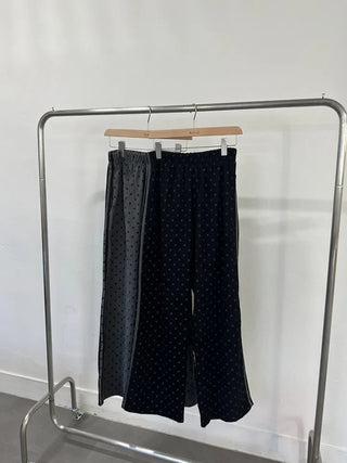 Corduroy Dot Track Pants, Polka Dot Corduroy Pants, Sweatpants