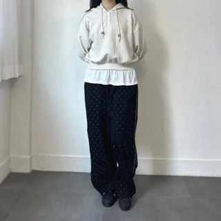 Corduroy Dot Track Pants, Polka Dot Corduroy Pants, Sweatpants