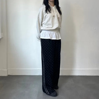 Corduroy Dot Track Pants, Polka Dot Corduroy Pants, Sweatpants