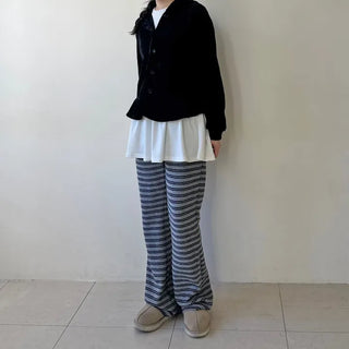 Frill Long T-shirt Layered Dress Tee Long Sleeve Inner
